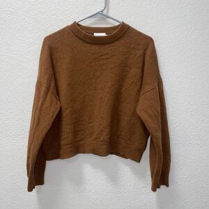 The Reset R Label Wool and Cashmere Sweater Brown Size Small